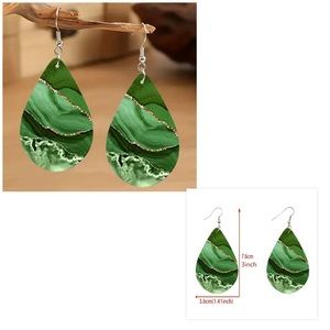 GREEN FASHION EARRINGS